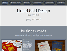 Tablet Screenshot of liquidgolddesign.com